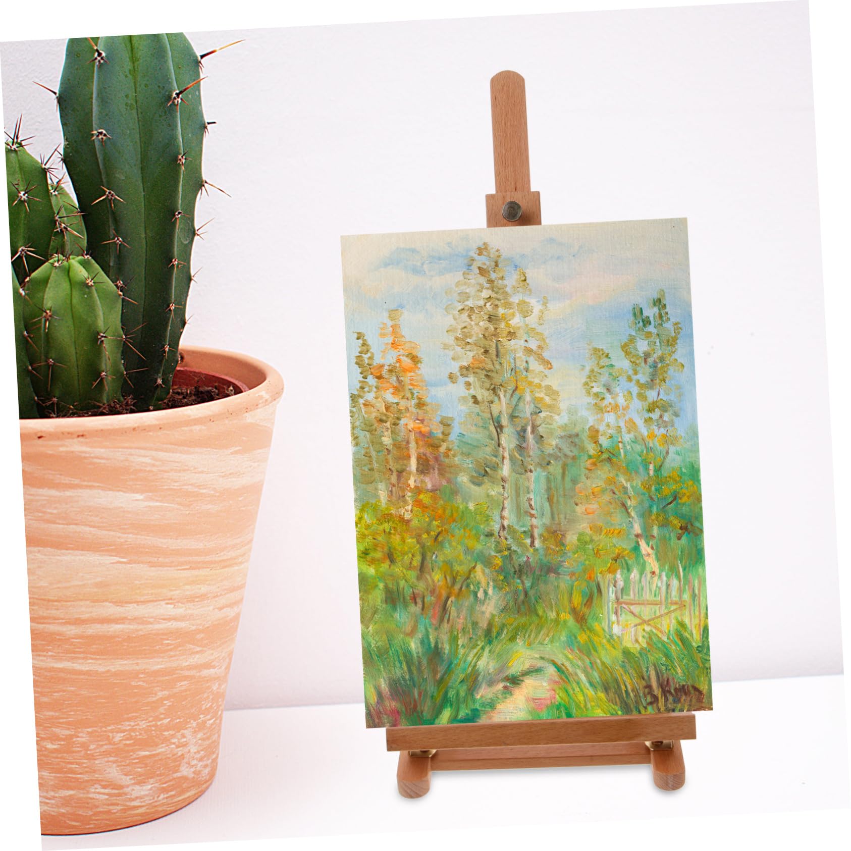 Chevalet de Peinture en Bois pour Débutants et Adultes, Présentoir