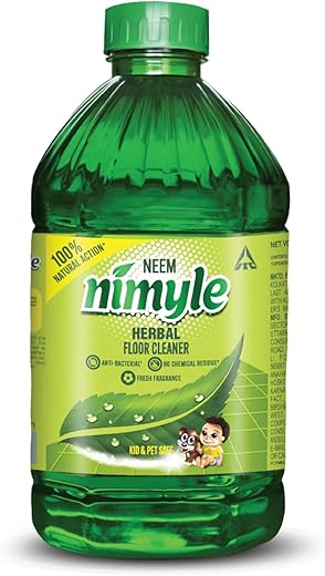 Nimyle ITC's Eco Friendly Floor Cleaner Liquid, Herbal 2L, with Power of Neem for 99.9% Anti Bacterial Protection, Surface Cleaner