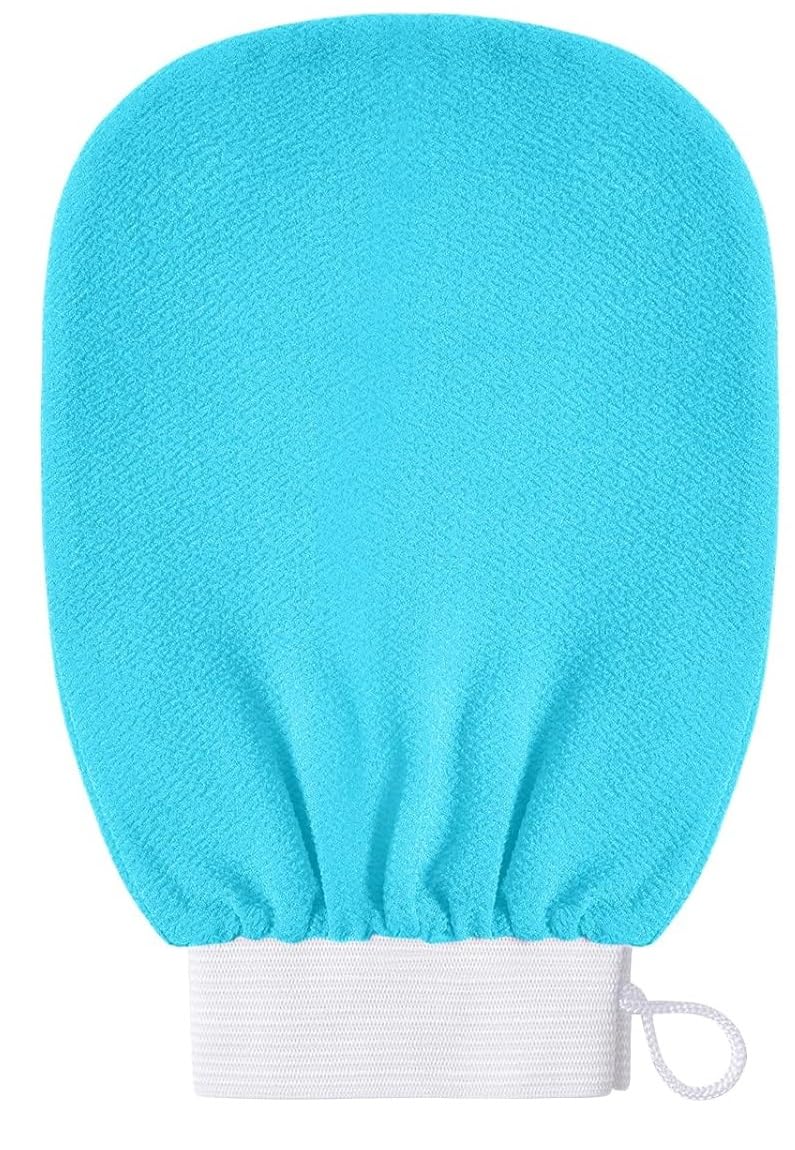 Getmecraft Skincare Korean Exfoliating Mitts (1pc) Exfoliator Gloves Visibly Lift Away Dead Skin, Great for Spray Tan Removal or Keratosis Pilaris, Body Scrub Made of 100% Viscose Fiber-image-3