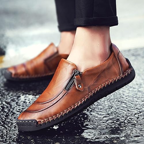 Herren Loafers Aus Premium Leder – Bequeme Business & Freizeitschuhe Mit Gummi-Sohle