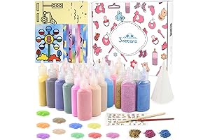 3 otters 26 Colorful Sand Art Kits for Kids, DIY Sand Arts and Crafts Kit