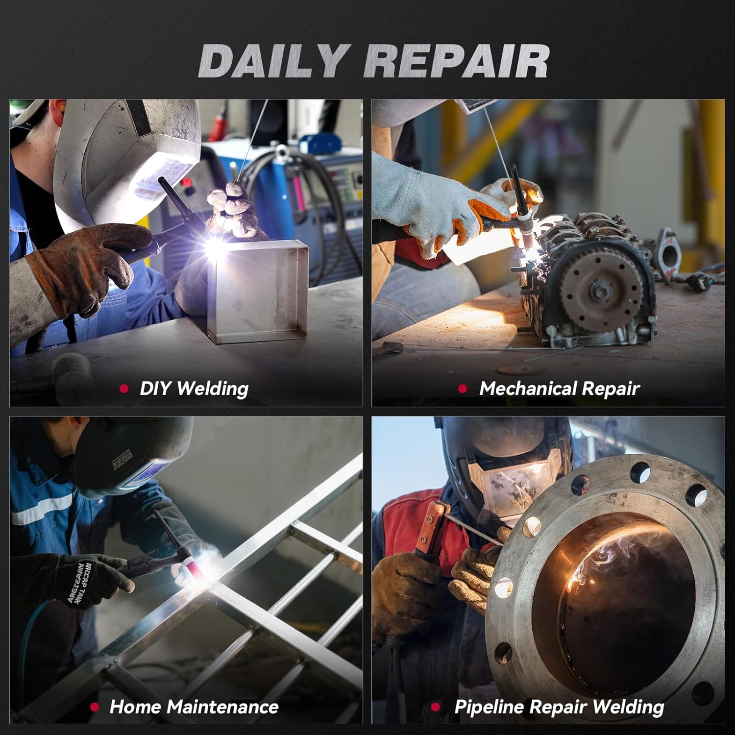 ARCCAPTAIN TIG200P Included Accessories