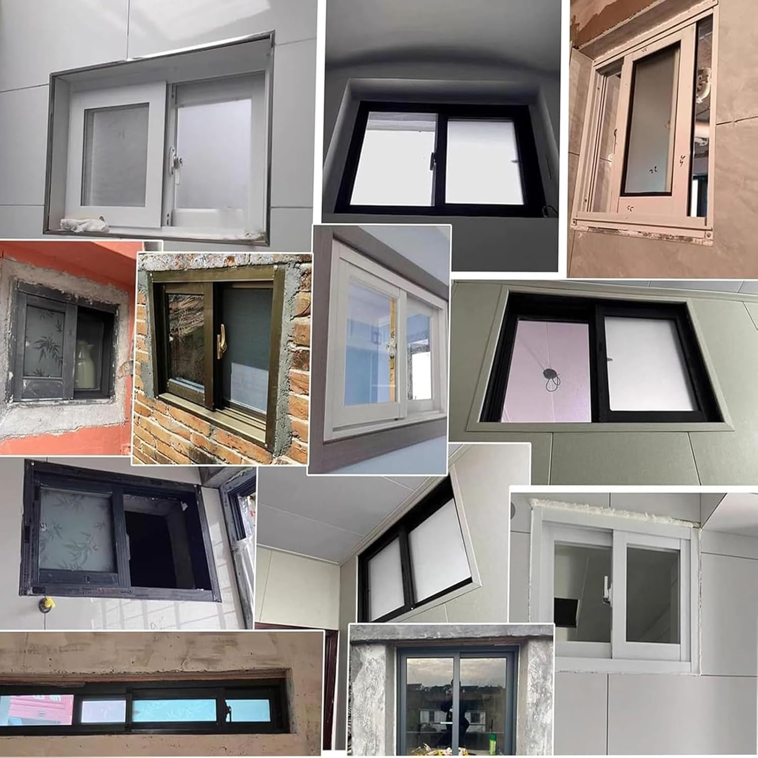 JKGHK Sliding Window, House Replacement Shed Windows, Lockable Basement Glass Windows, Black Transom Storm Window, Mobile Home Chicken Coop Window Replacement(WxH 23x12in/58x30cm)