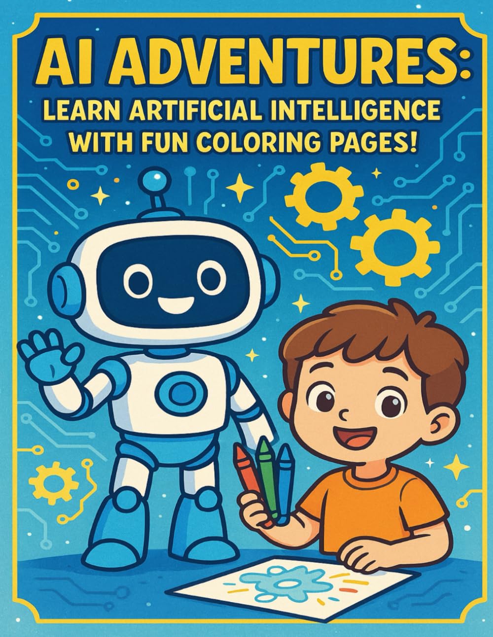 AI Adventures: Learn Artificial Intelligence with Fun Coloring Pages!: A creative STEM coloring book for kids to explore robots, smart machines, and ... technology. (AI Adventures Coloring Series)