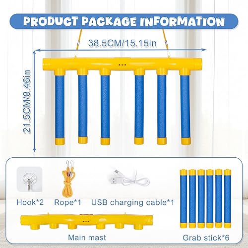 Miniatura 6 de Reflex Drop Sticks Challenge Game 2025 - Juguete de entrenamiento de coordinación de ojos y manos, juego de reacción de velocidad de mano, juego de