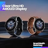 Amazfit GTR 3 Pro Smart Watch for Android iPhone with Bluetooth Call Alexa GPS WiFi, Men's Fitness Tracker 150 Sports Modes, 1.45”AMOLED Display, Blood Oxygen Heart Rate Tracking, Waterproof, Black