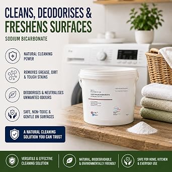 Sodium Bicarbonate for Cleaning, Baking, Bath (1kg)