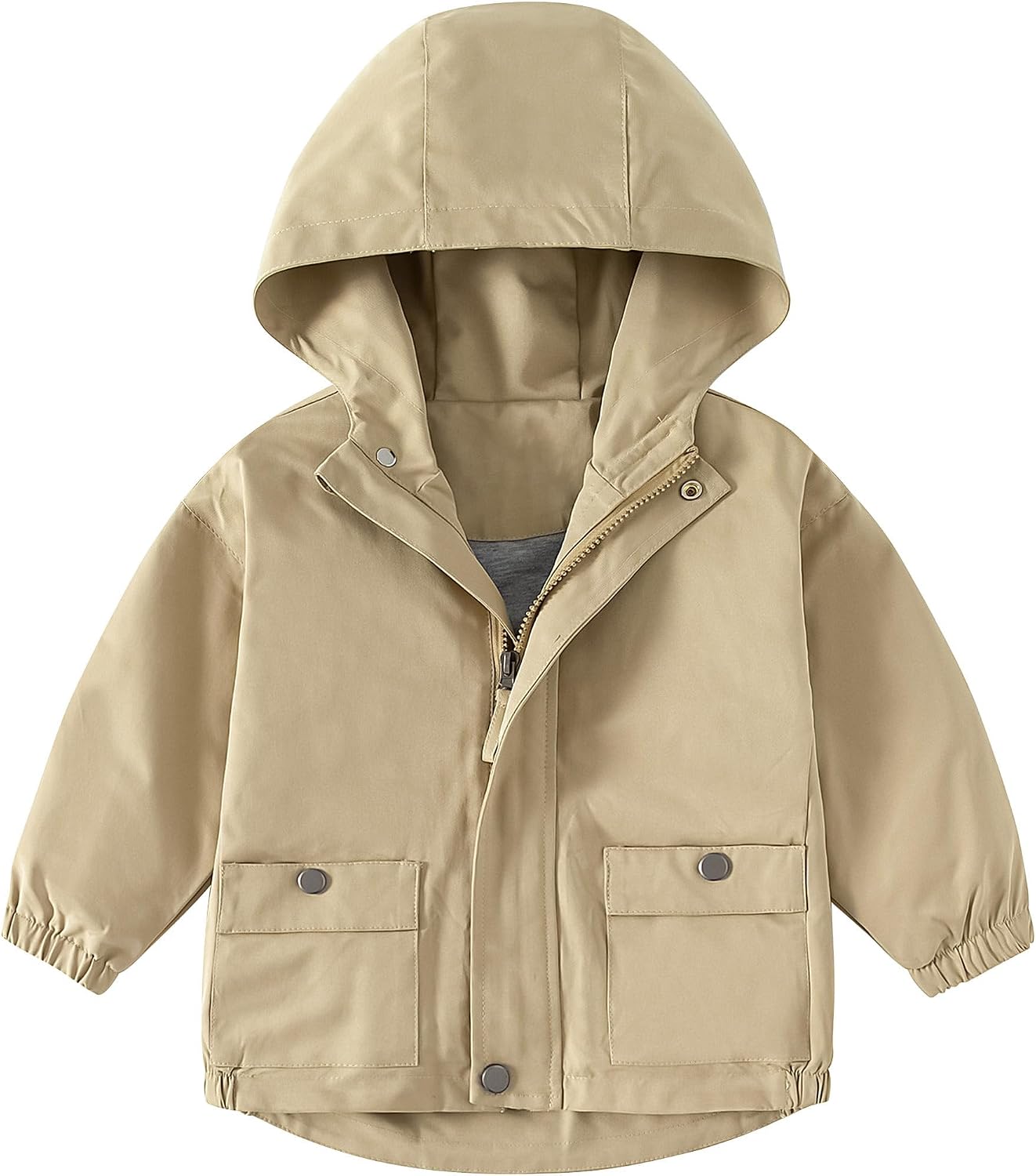 Toddler Boys Windbreaker Jackets Baby Boy Lightweight Pocket Zip Up Hooded Jackets Kids Casual Outerwear
