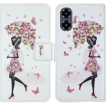 Pattern Wallet Design Flip PU Leather Cover Skin Protection Case for Ai+ Nova 2 Ultra 5G 6.78" Umbrella Girl