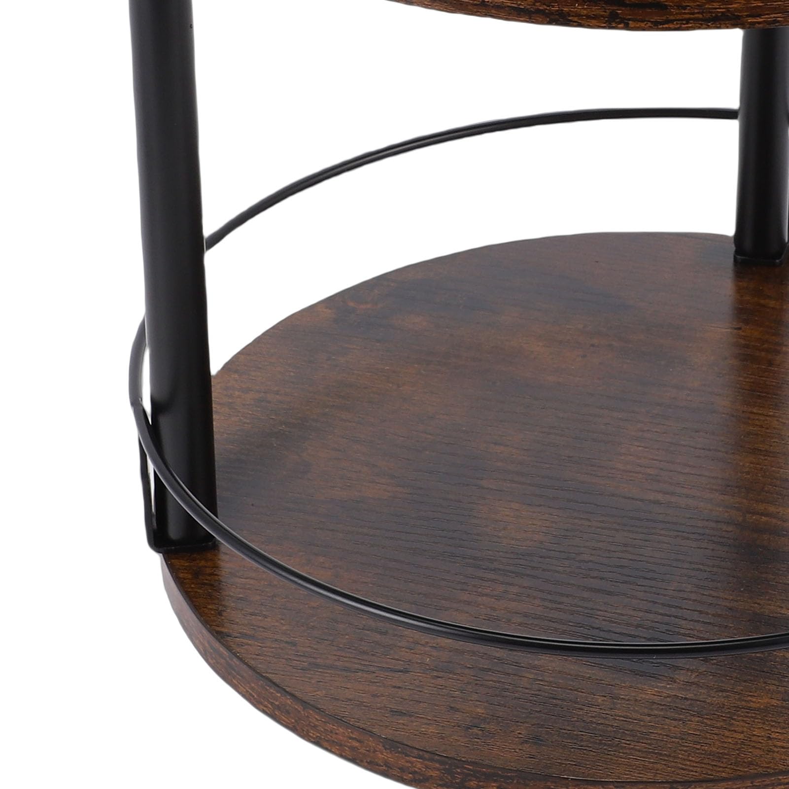 Drewniany, obrotowy stół obrotowy 360°, stojak na przyprawy, 2-poziomowy organizer do przypraw Lazy Susan, oszczędzający miejsce obrotowy uchwyt na blat kuchenny, szafkę i