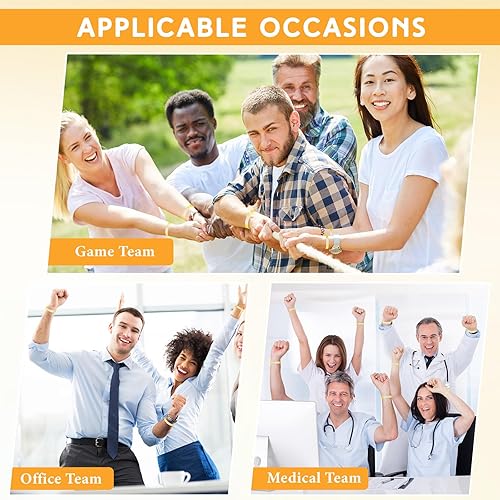 Vista 15 de Liliful 100 pulseras de goma de silicona para mujeres y hombres (verde)