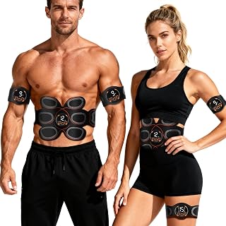 BLASET ABS Muscle Stimulator Belt - Ab Toning Trainer for Abdomen, Arms & Thighs | EMS Fitness Gear