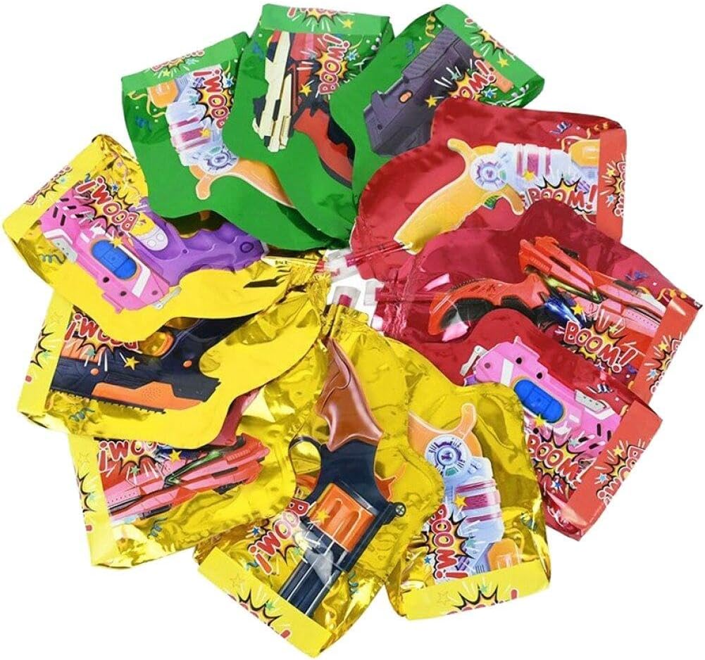 Wudaizhi Party Inflatable Toys 10pcs Handheld Confetti Poppers Inflatable Firework Foil Balloons for Wedding New Year Birthday Supplies