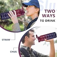 SLUXKE 1L Rozsdamentes Acél Termosz Vákuum Izolált Kültéri Kulacs 7