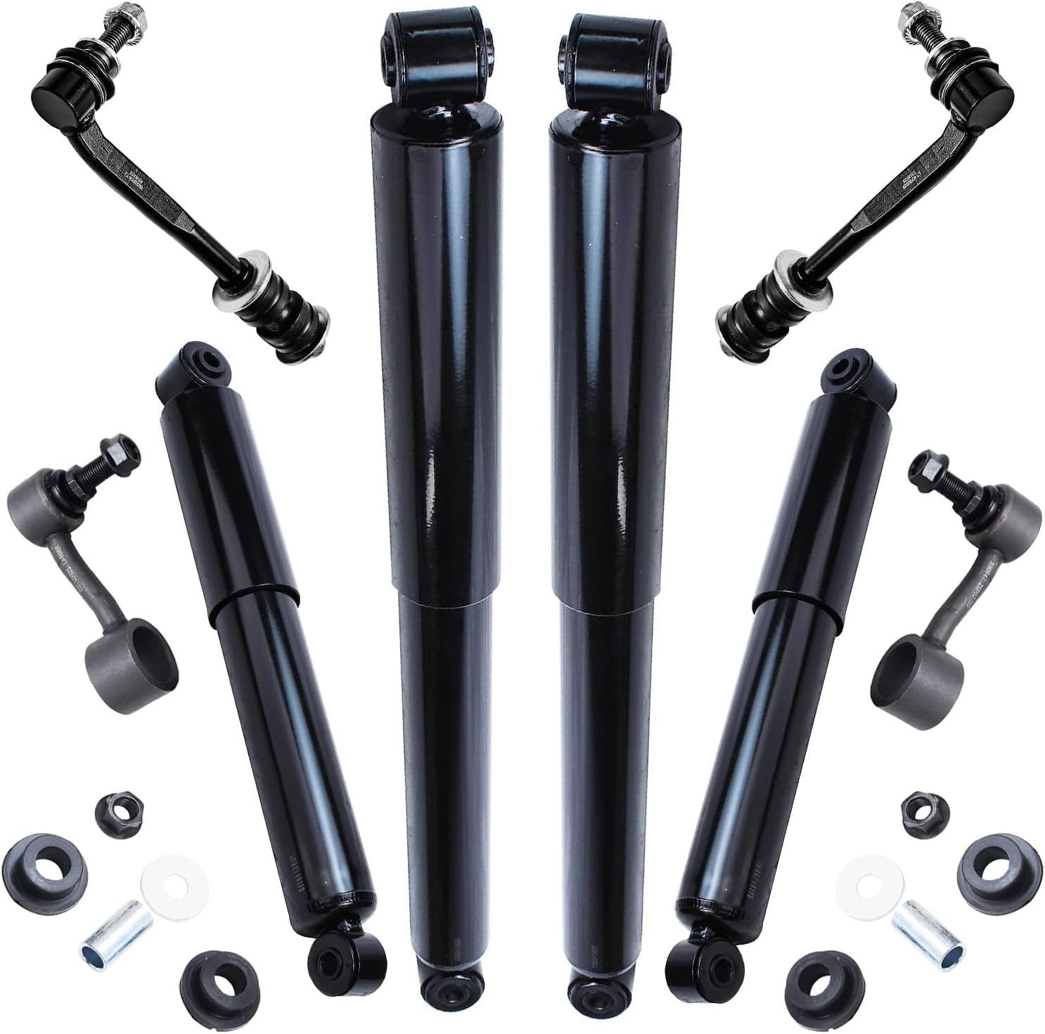 Detroit Axle 4-Shock and 4-Sway Bar End Link Suspension Kit