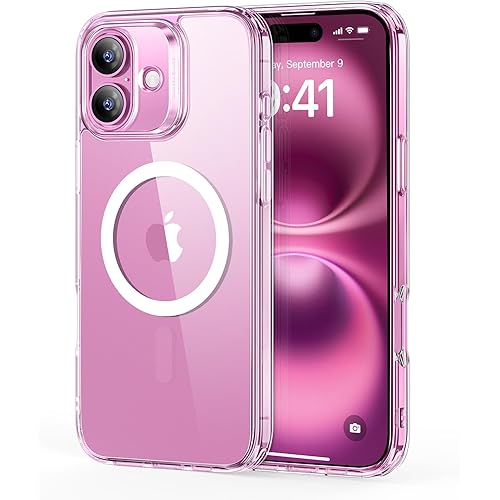 ESR for iPhone 16 Plus Case, Compatible with MagSafe, Shockof Military-Grade tection, Magnetic Phone Case for iPhone 16 Plus, Classic Hybrid Case (HaloLock), Clear