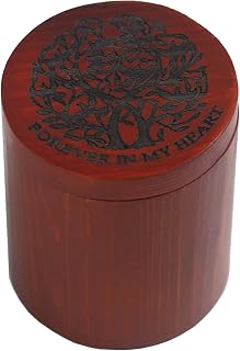 Small Urns for Human Ashes Keepsake Urn, Small Cremation Urns for Human Ashes Adult Male Female, Wood Urn Box Funeral Cremate Memorial Box-Tree of Life