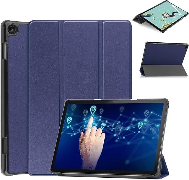 Lenovo M10 3rd Gen 10.1 Inch Case TB328FU 2022, YRH Smart Folio Stand Lenovo Tab M10 3rd Gen Case, with Auto/Sleep, for Lenovo Tablet M10 (TB328FU / TB328XU) - Dark Blue