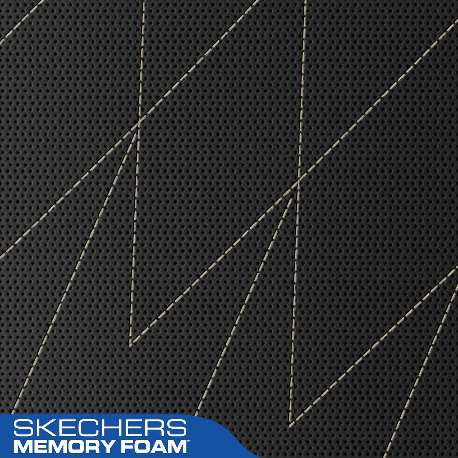 Skechers Seat Covers Memory Foam-Piping Leather Car Seat Covers,Ultimate Comfort & Support Front Seat Covers Airbag Compatible, Automotive Universal Fit Most for SUVs, Vans, Sedans, Cars, Trucks,Beige