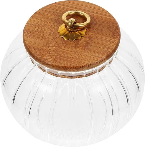 BESTOYARD Tarro de vidrio de calabaza Contenedor de café hermético Recipiente de harina Tarros de caramelo de vidrio Tarros de boticario con tapas