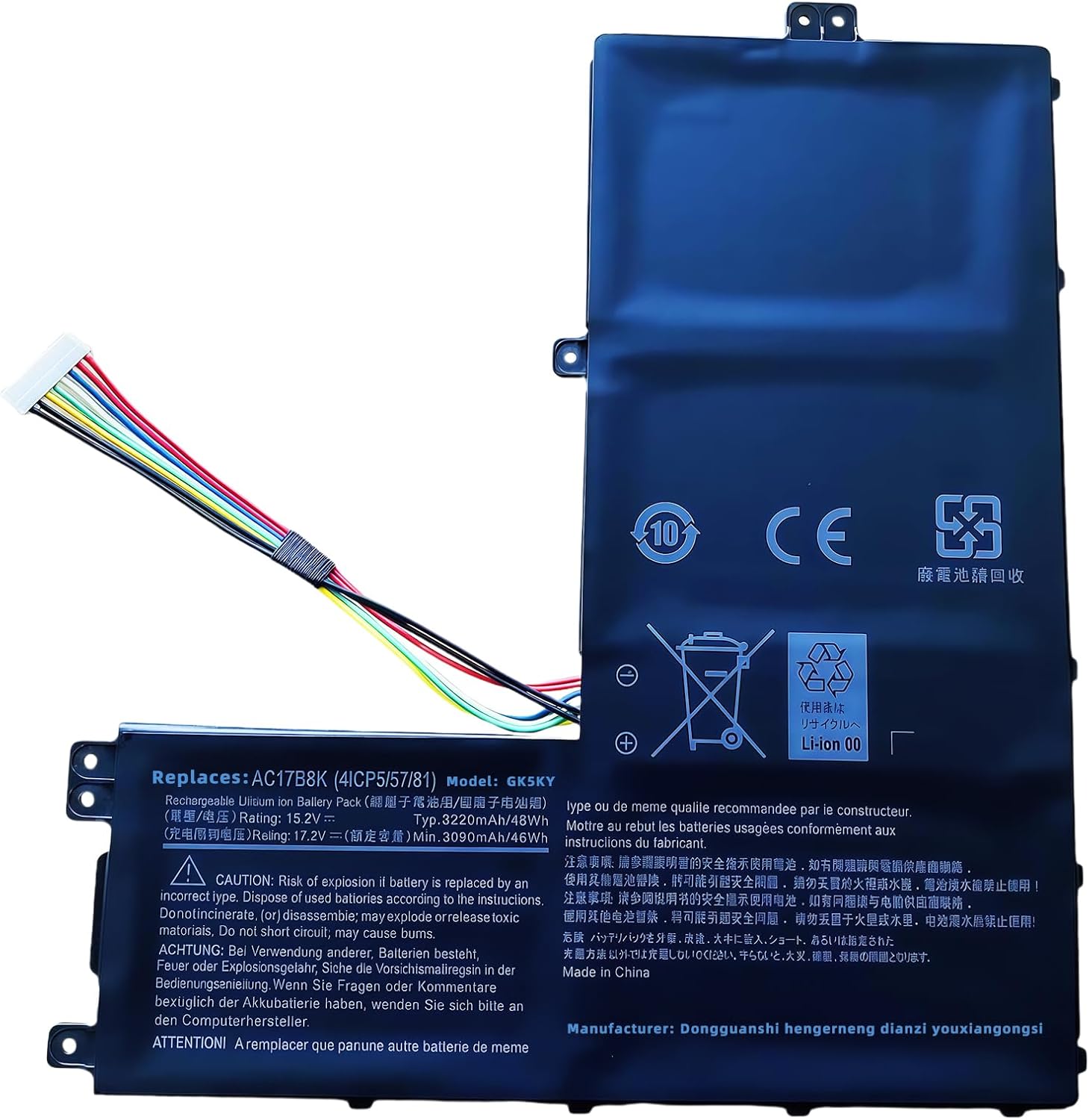 48wh AC17B8K Laptop Battery for Acer Swift 3 SF315-52 SF315-52-54EV SF315-52-54GV SF315-52-52YX SF315-52-317K SF315 SF315-52G SF315-52G-51HV SF315-52G-58R7 SF315-52G-55EW Series High performance