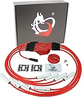 Vista 1 de AIP Electronics Dragon Fire Performance Power Pack - Cable de cerámica compatible con Chevy Truck 1996-2000 y SUV 7.4L V8 reemplaza 12192004 748G