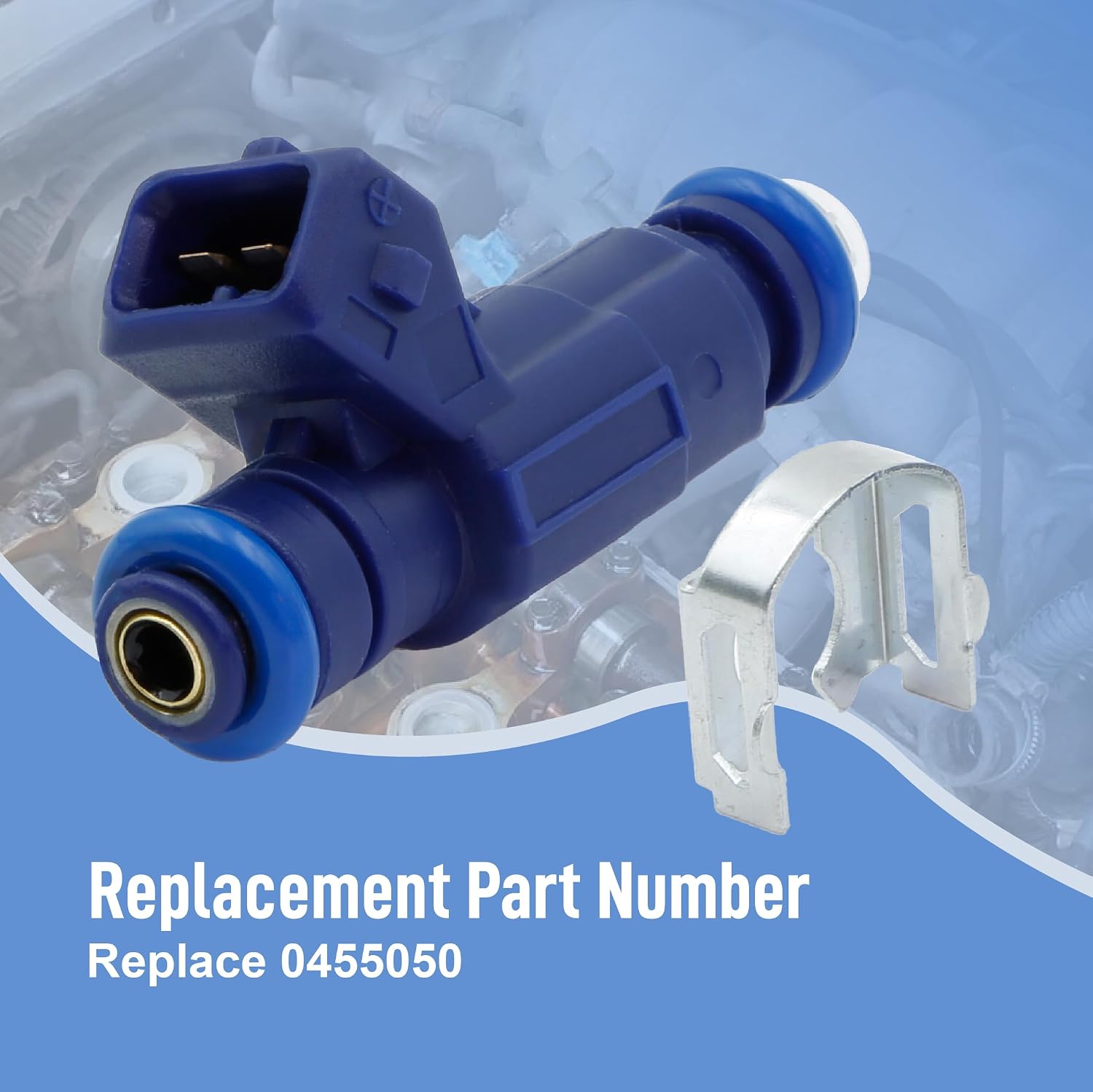 Engine Fuel Injector Fit for Polaris RZR 170 EFI 2015 2016 2017 2018 2019 2020 2021 Fuel Injector Nozzle Replace 0455050