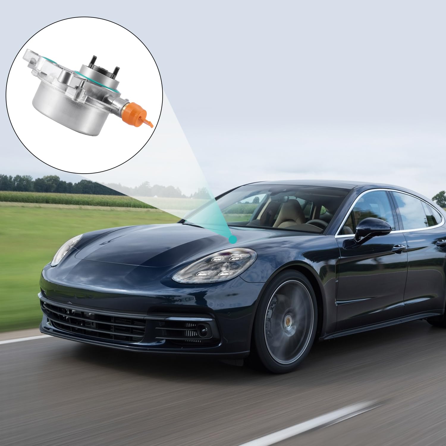 Brake Vacuum Pump 94811005006 7.01219.17.0 for 2011-2018 Porsche Cayenne Panamera Macan 3.0L 3.6L 4.8L Gas Diesel