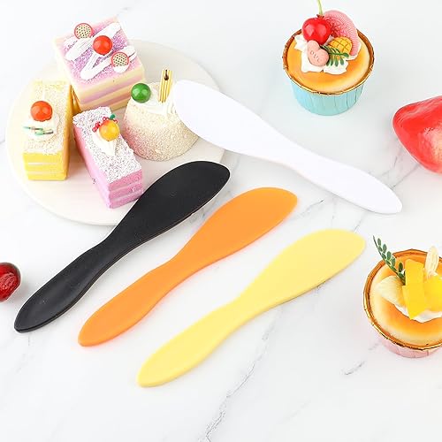 Miniatura 6 de KALIONE 16 cuchillos de cocina para glaseado de cocina de 7 pulgadas, esparcidor de mantequilla de plástico versátil, cuchillo multiusos para