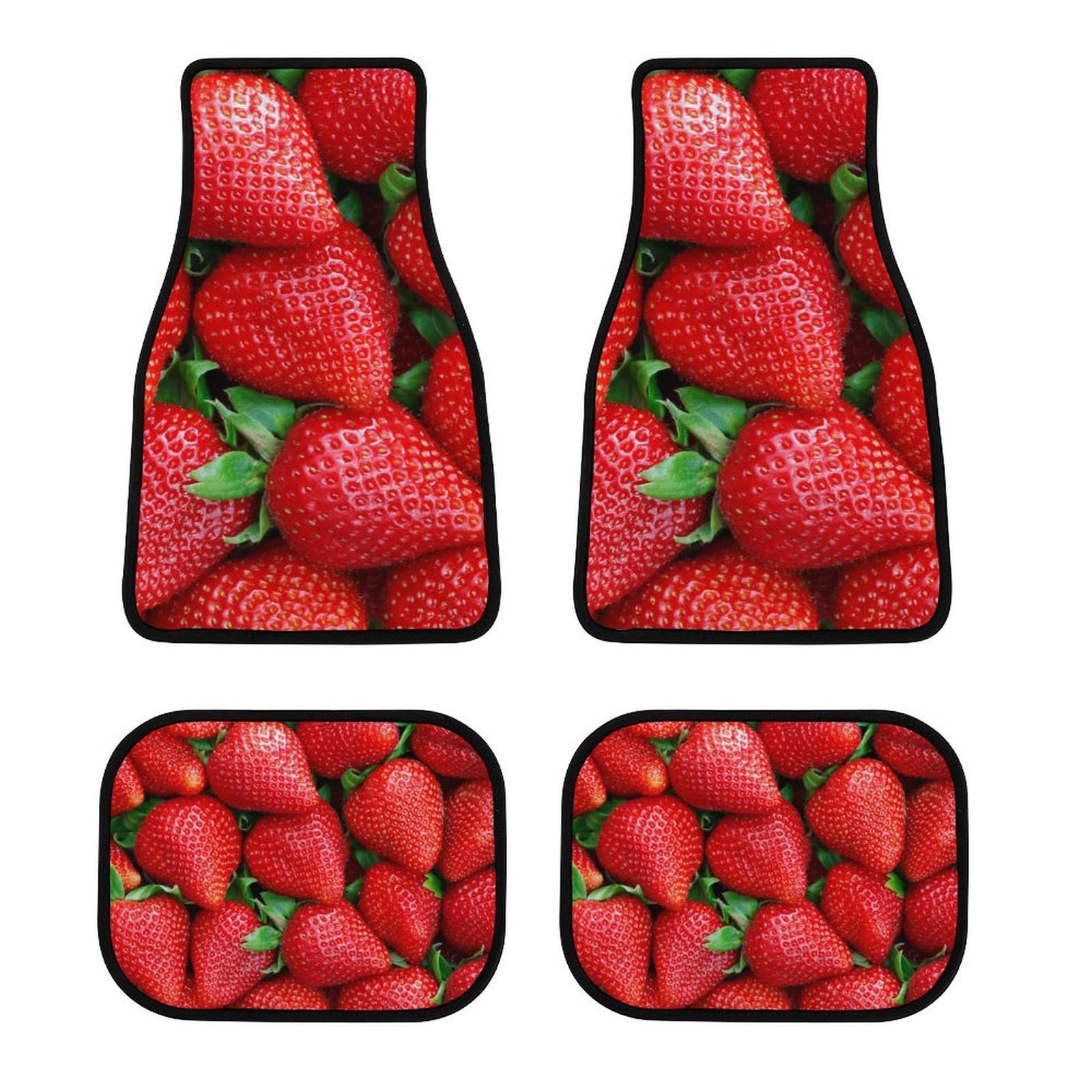 【動く点P】mignon works イチゴ マット Amazon｜いちご柄 苺柄 イチゴ柄 玄関マット 屋外 室内 足拭き