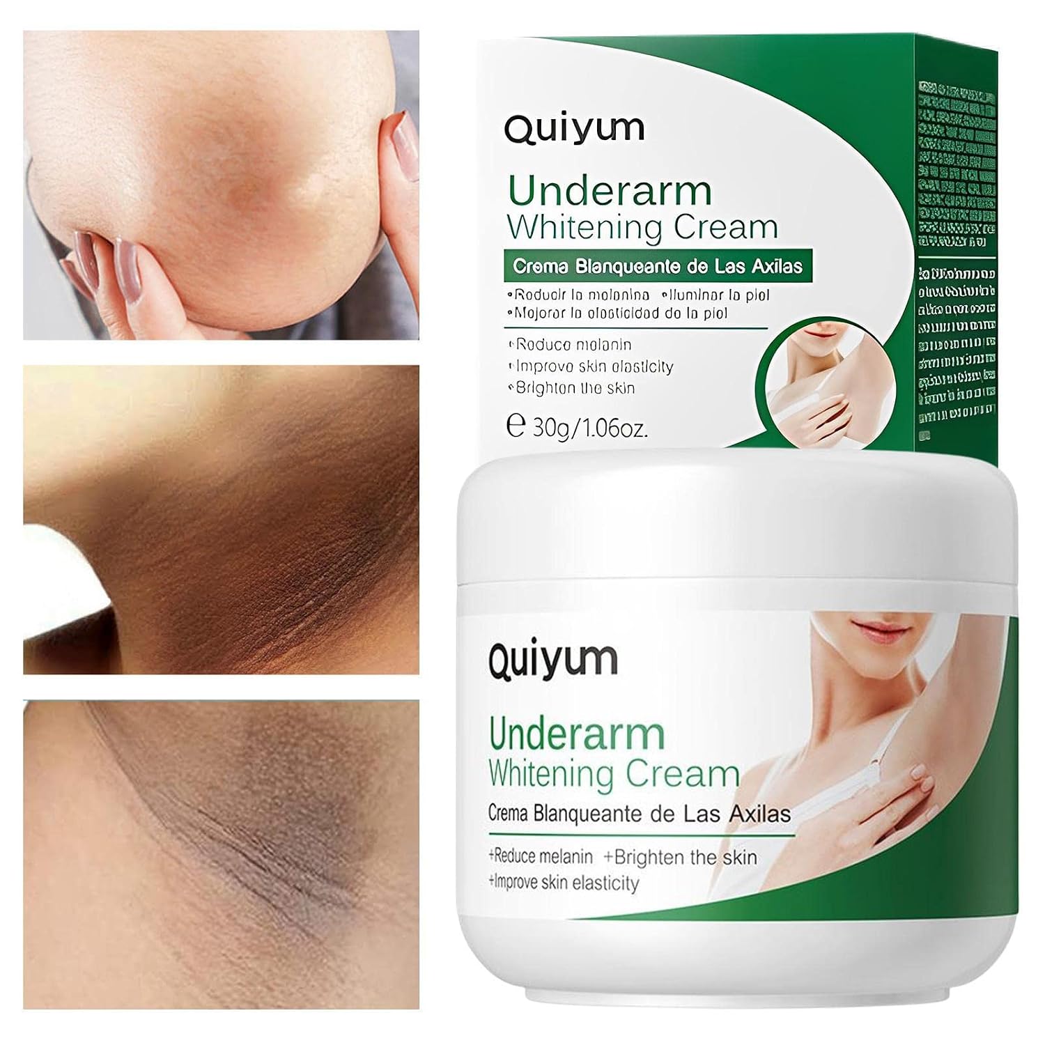 Underarm Whitening Cream Skin White Cream Whitening Cream for Dark Spots Remover for Dark Spots White Body Black Skin - 30g - Bikini Area Intimate Area Knee Elbow Aodom