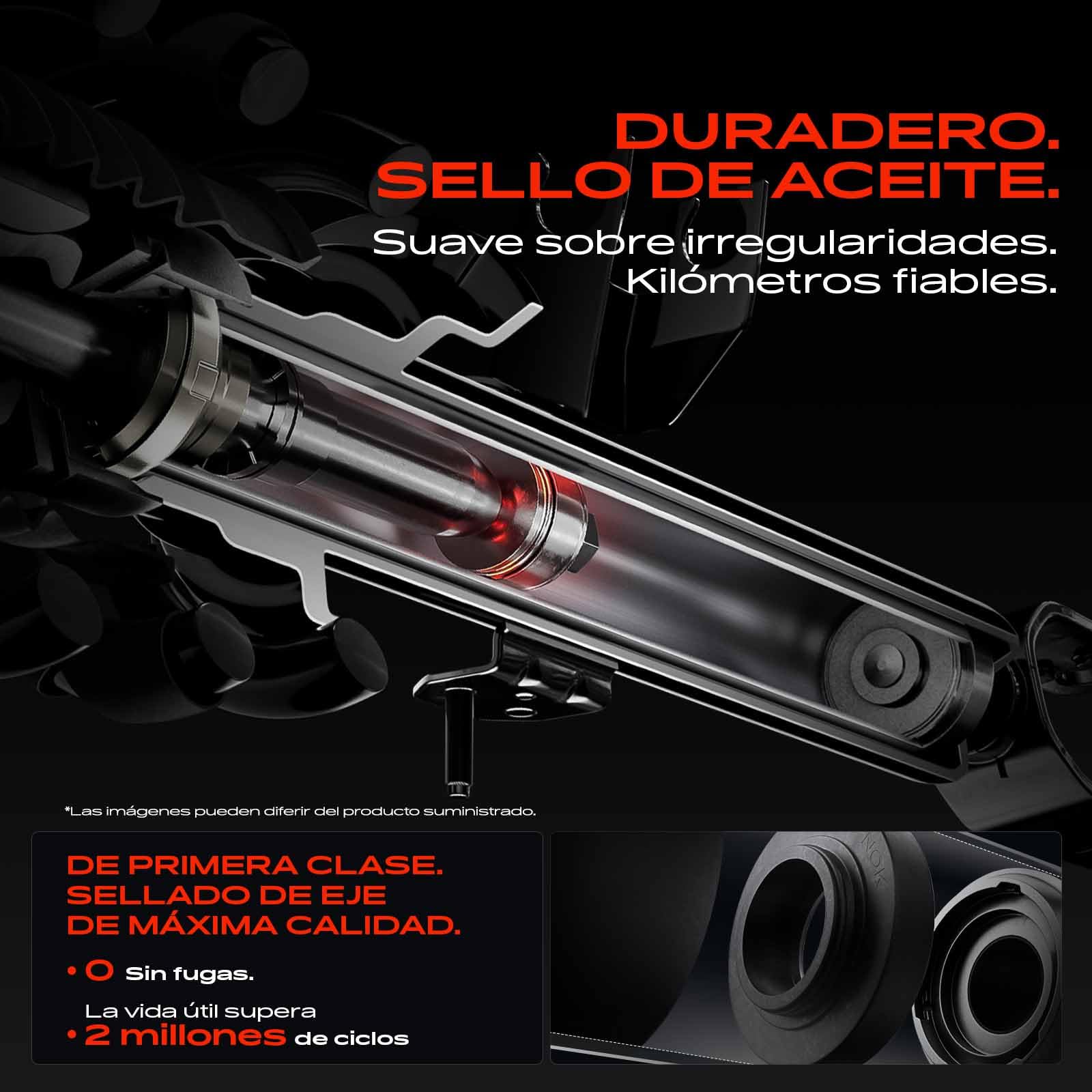 Frankberg 2 amortiguadores delanteros 430 mm presión de aceite 5271L6 | 5271L5; Compatible con: C5 III RD, C5 III Ruptura RW, C6 TD