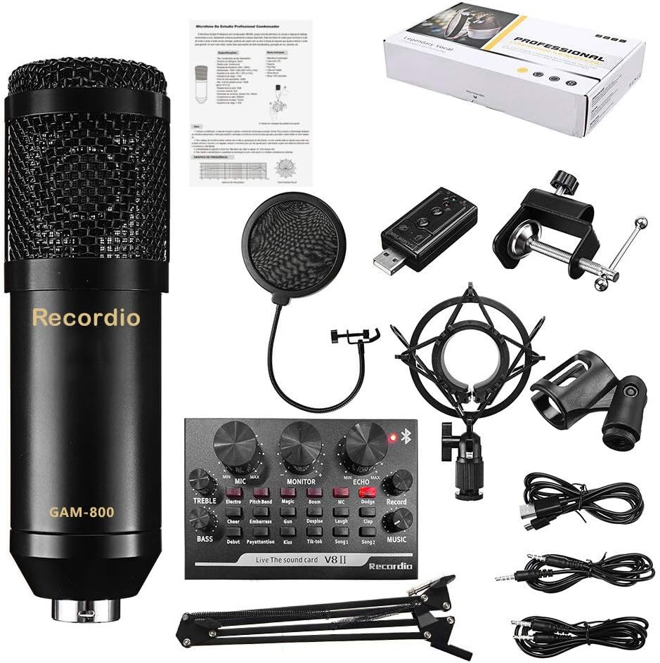 Amazon Com Gam 800v Rrocrdio Condenser Microphone Bundle Bm 800 Mic Set With V8ii Sound Card For Studio Recording Brocasting A Musical Instruments Amazon Com Gam 800v Rrocrdio Condenser Microphone Bundle Bm 800 Mic Set With V8ii Sound Card For Studio Recording Brocasting A Musical Instruments
