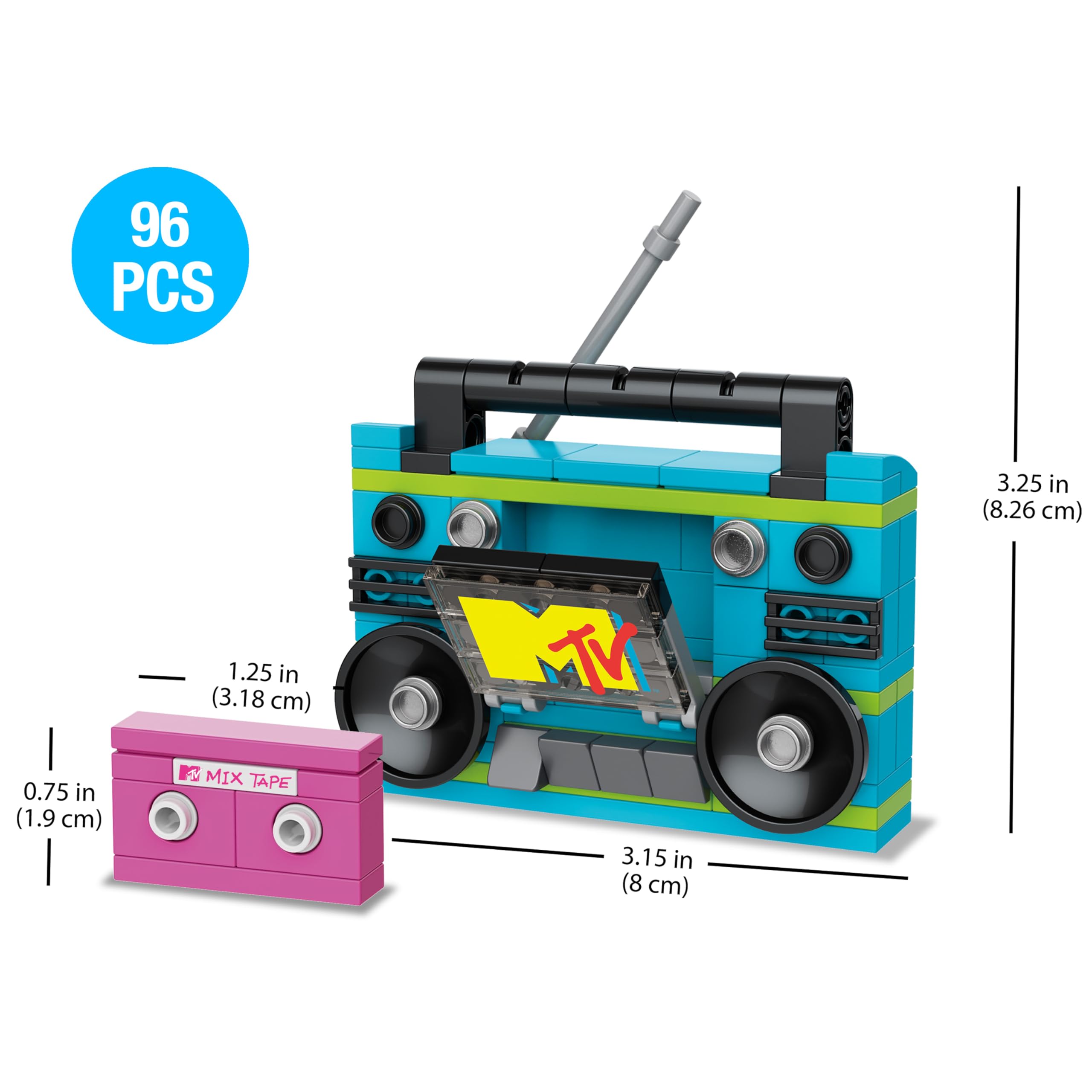 Brickcraft MTV Boom Box Brick Building Set, Building Sets - Amazon