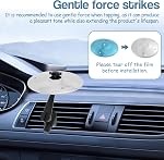 2Pcs Mini Car Drum Cymbal, Car Cymbal Air Vent, Car Crash Cymbal, Car Symbol Drum Vent with 2 Drum Stick, Easy Clip On Dashboards & Vents, Fun Music Gadget for Drivers & Drummers, Crisp Metallic Sound