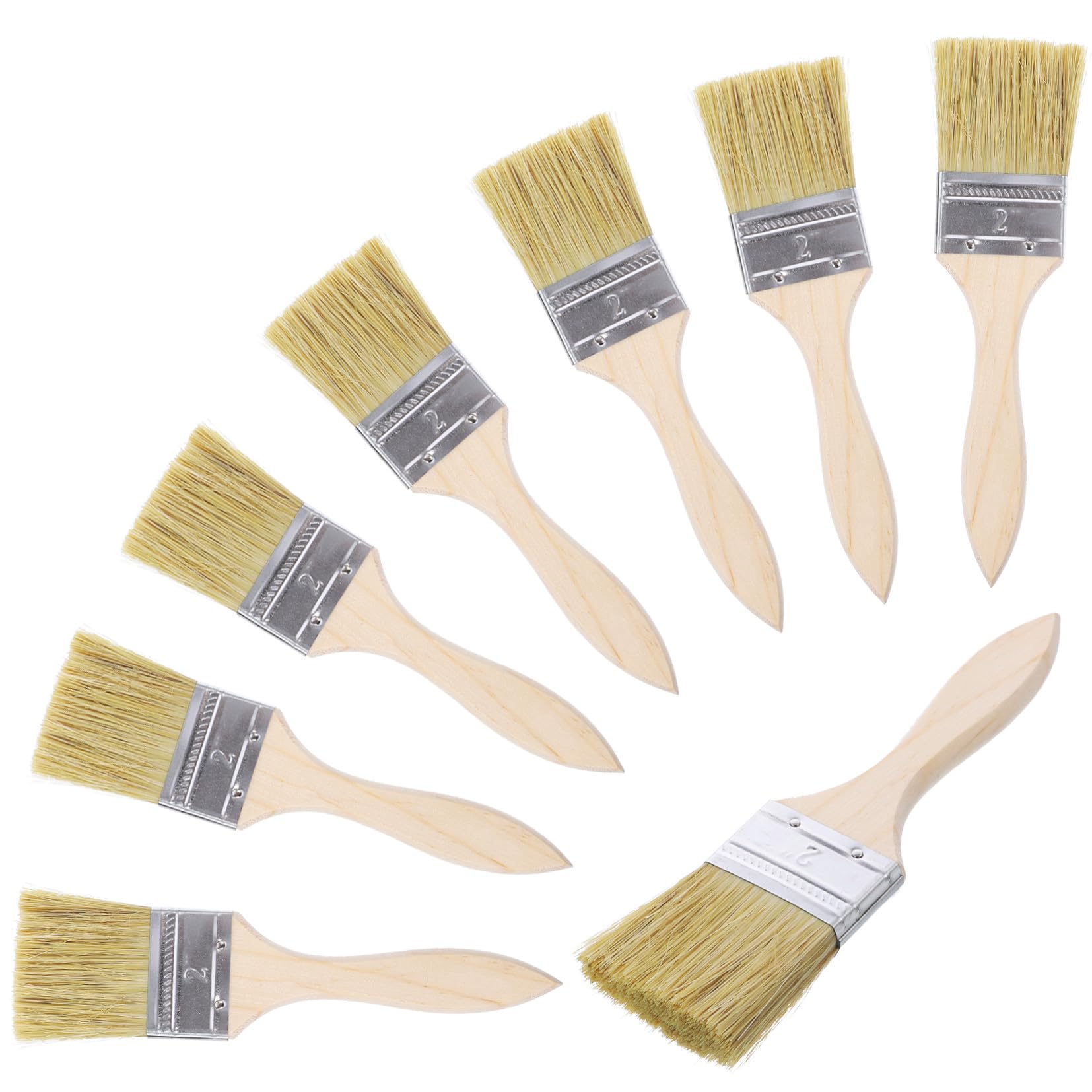 Pinceles de madera para manualidades y decoración de paredes en el hogar
