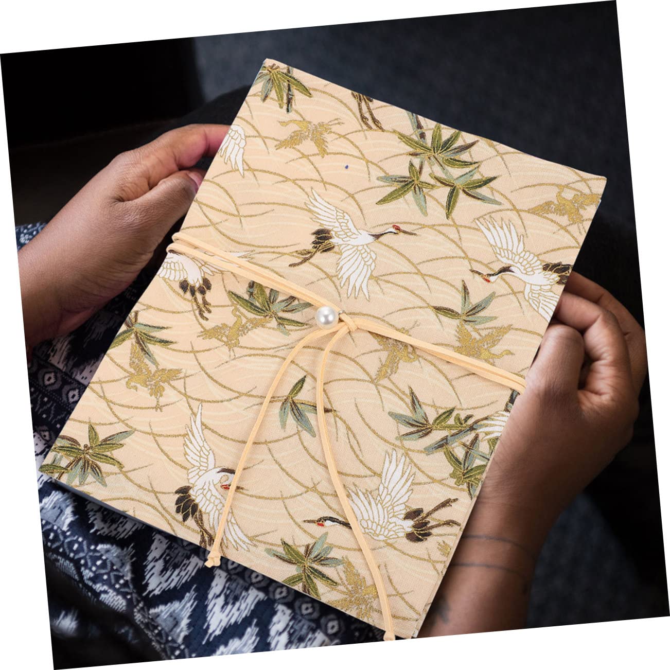 TEHAUX 5pièces Couverture De Décoratif Protège Ajustable Avec Motif De Dorée Étui Pratique Pour Notebooks Et Journaux Format