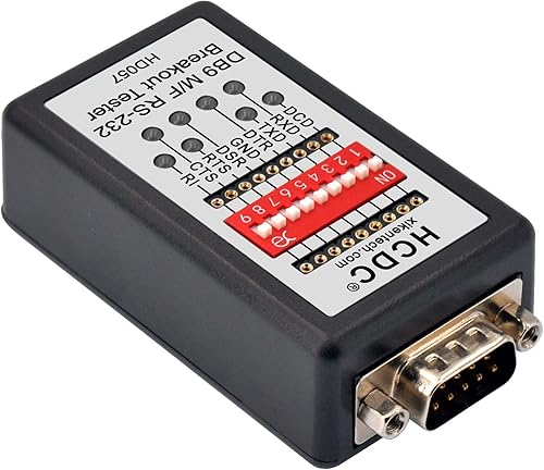 Miniatura 3 de HCDC Monitor LED del probador de ruptura RS232, DB9 macho al módulo femenino del desbrote, HD057