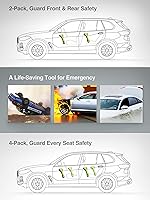 Vista 7 de Luxtude Cortador de cinturón de seguridad para romper ventanas, interruptor de ventana de coche