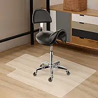 120 * 90 cm Protetor de Piso Flexí­vel Transparente, 2.0 mm Tapete Transparente para Cadeira de Escritório, Tapete Protetor de Piso
