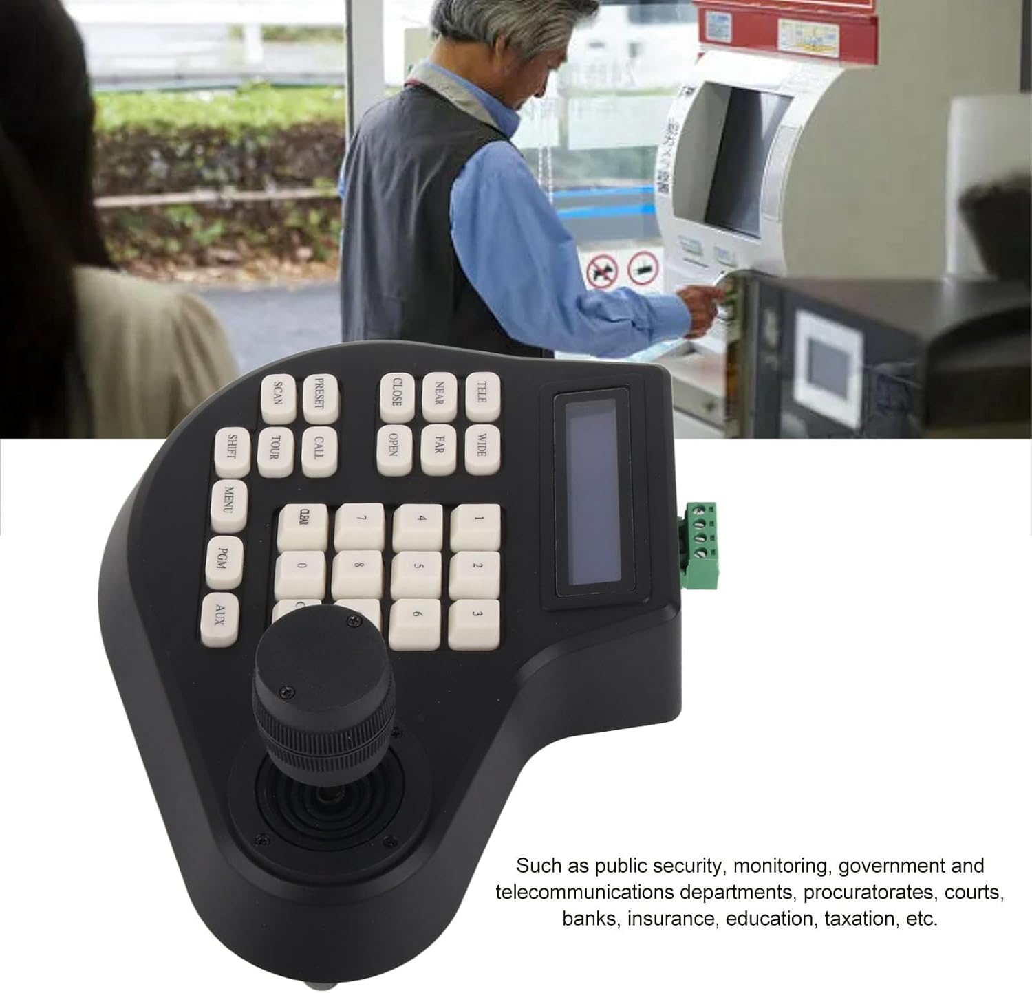 PTZ Camera Controller, Easy Installation PTZ Keyboard US Plug for Broadcasters Event Organizers Home Security