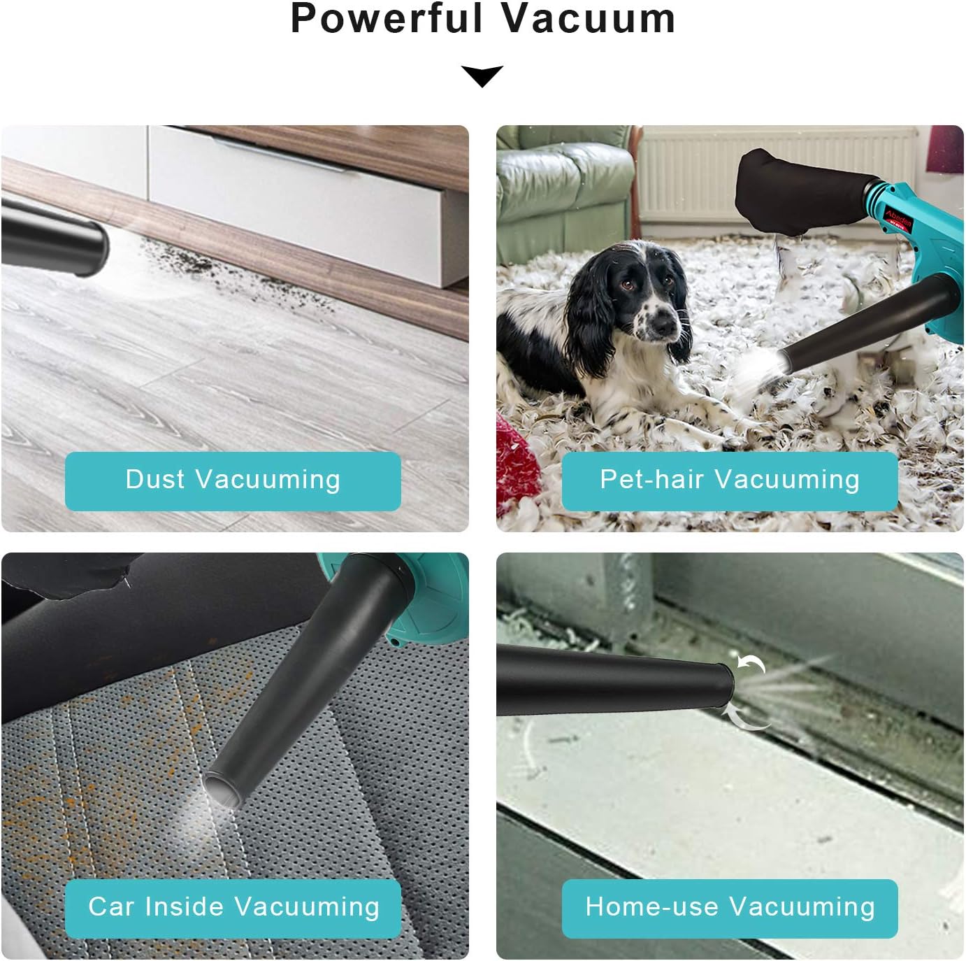 Free Shipping Over $50 Abeden Cordless Leaf Blower,2-in-1 Electric Handheld Sweeper/Vacuum with 18V 2.0 Ah Lithium Battery for Blowing Leaf,Cleaning Dust & Small Trash,Car,Computer Host,Hard to Clean Corner