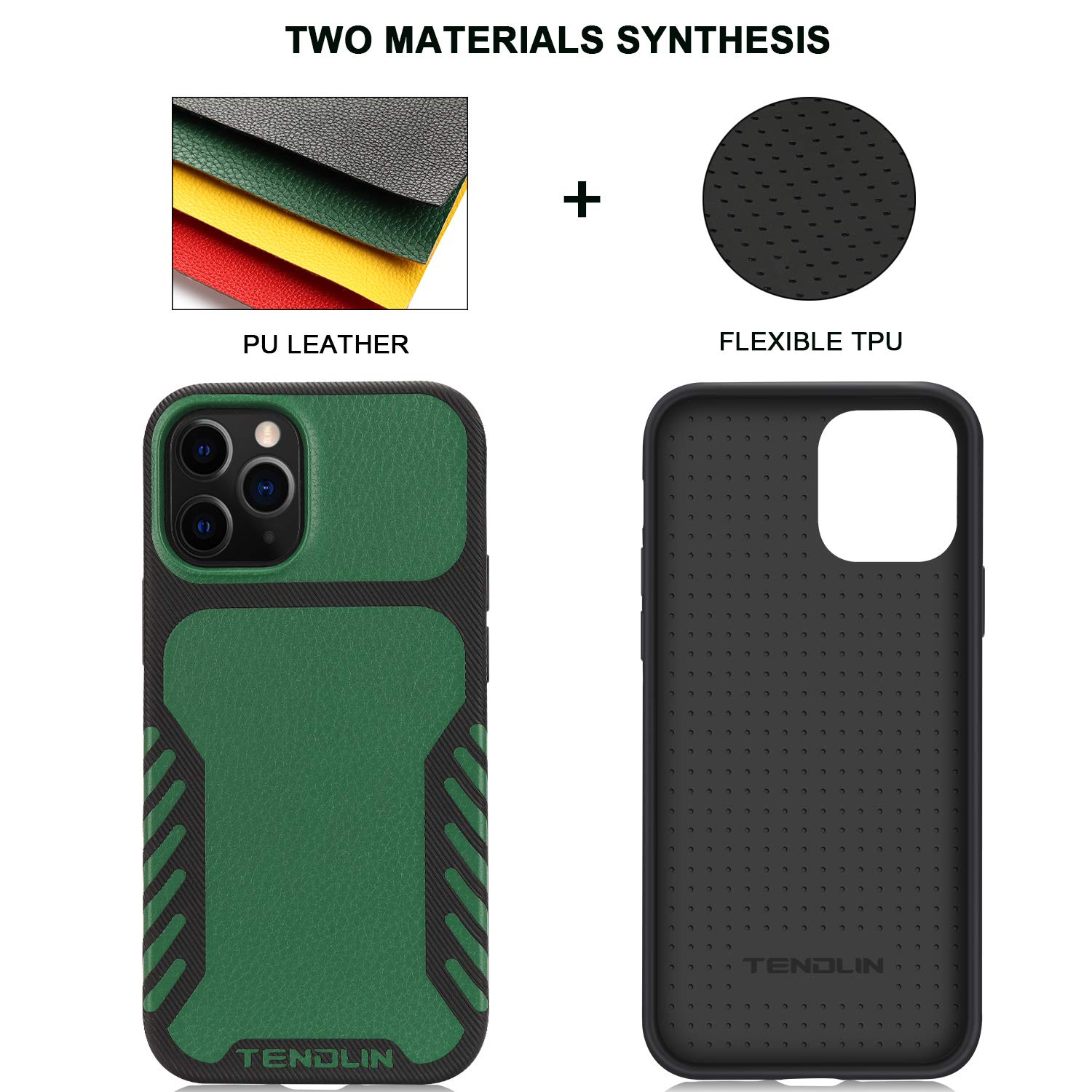 Amazon.co.jp: TENDLIN iPhone 12 Pro Max ケース レザーとTPU 耐衝撃 