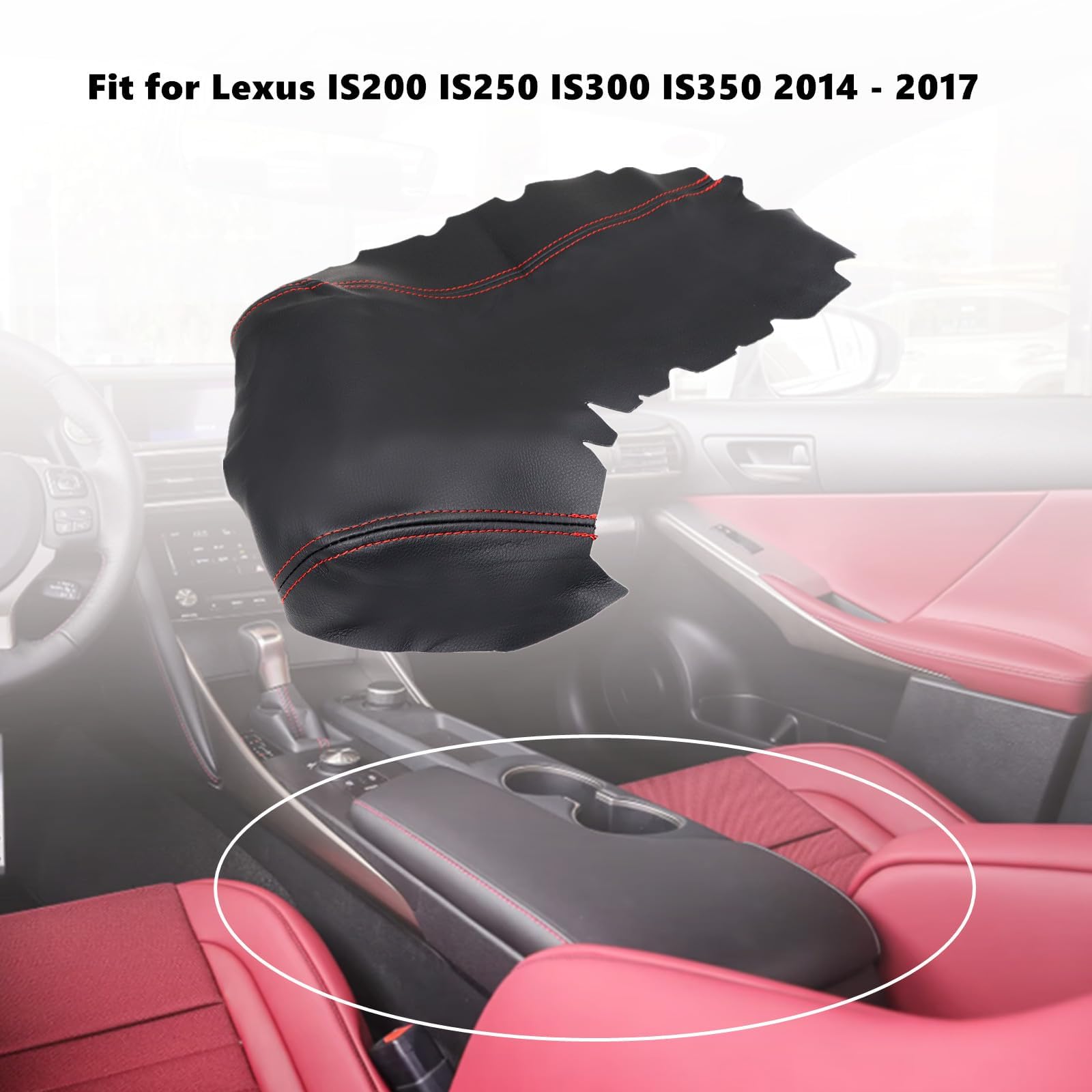 DANETI Accoudoir De Voiture Housse De Protection Pour Lexus CT200h ES250 ES300h IS250 IS200 GS300 GS460 GX470 LS400 LX,Housse Console Centrale