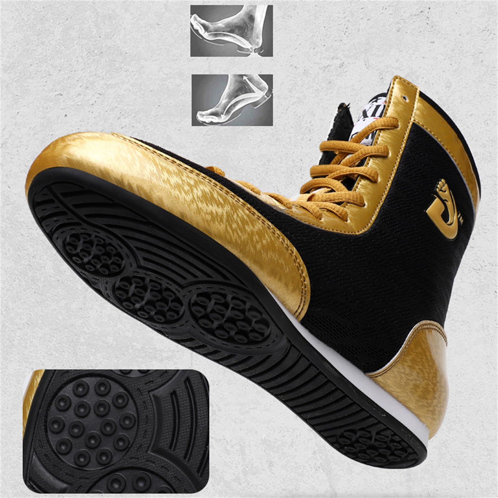 Boxschuhe Für Kinder Wrestling-Fitness-Sneaker Flache Kniebeugen-Trainingsstiefel Für Jungen Und Mädchen