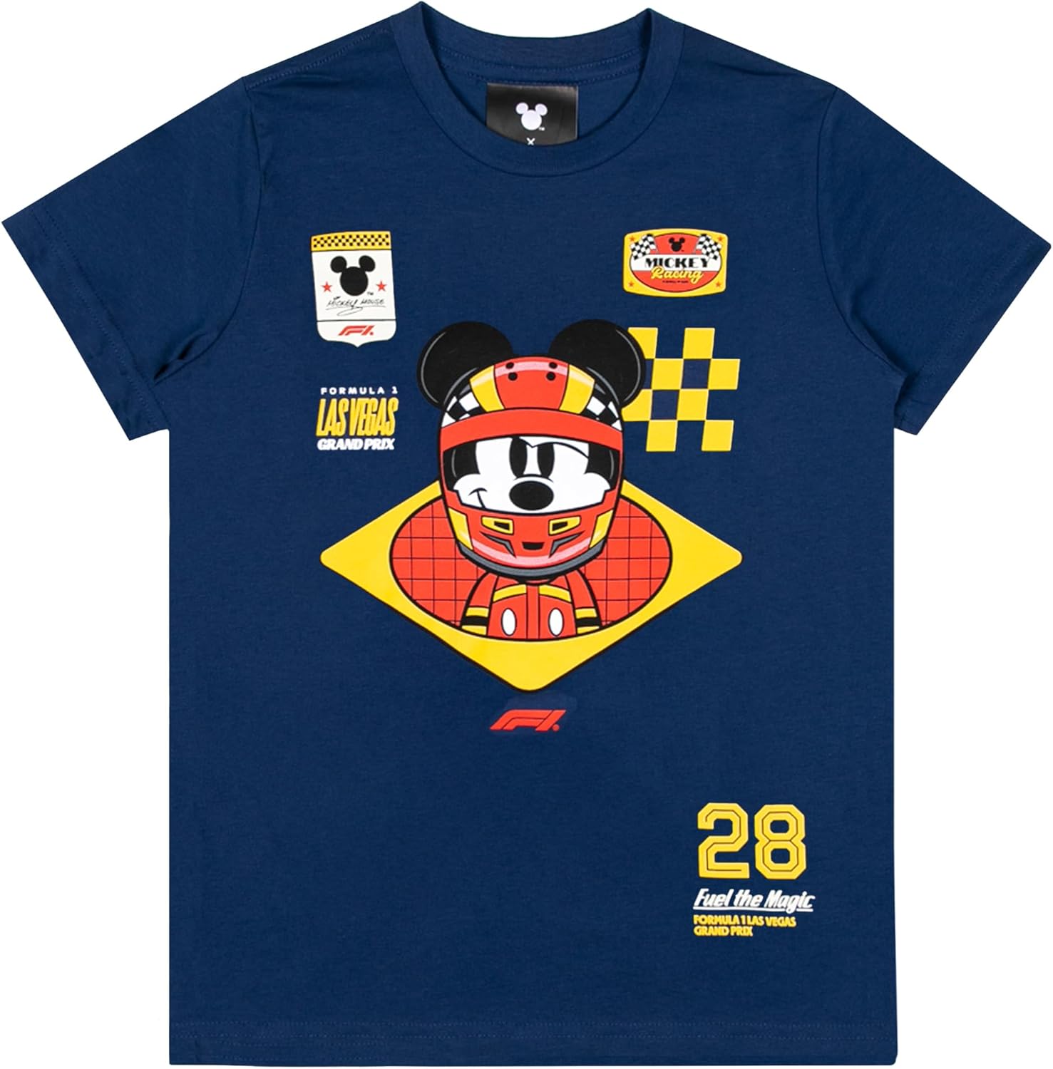 F1 Las Vegas Grand Prix x Disney Kid's Mickey Helmet T-Shirt