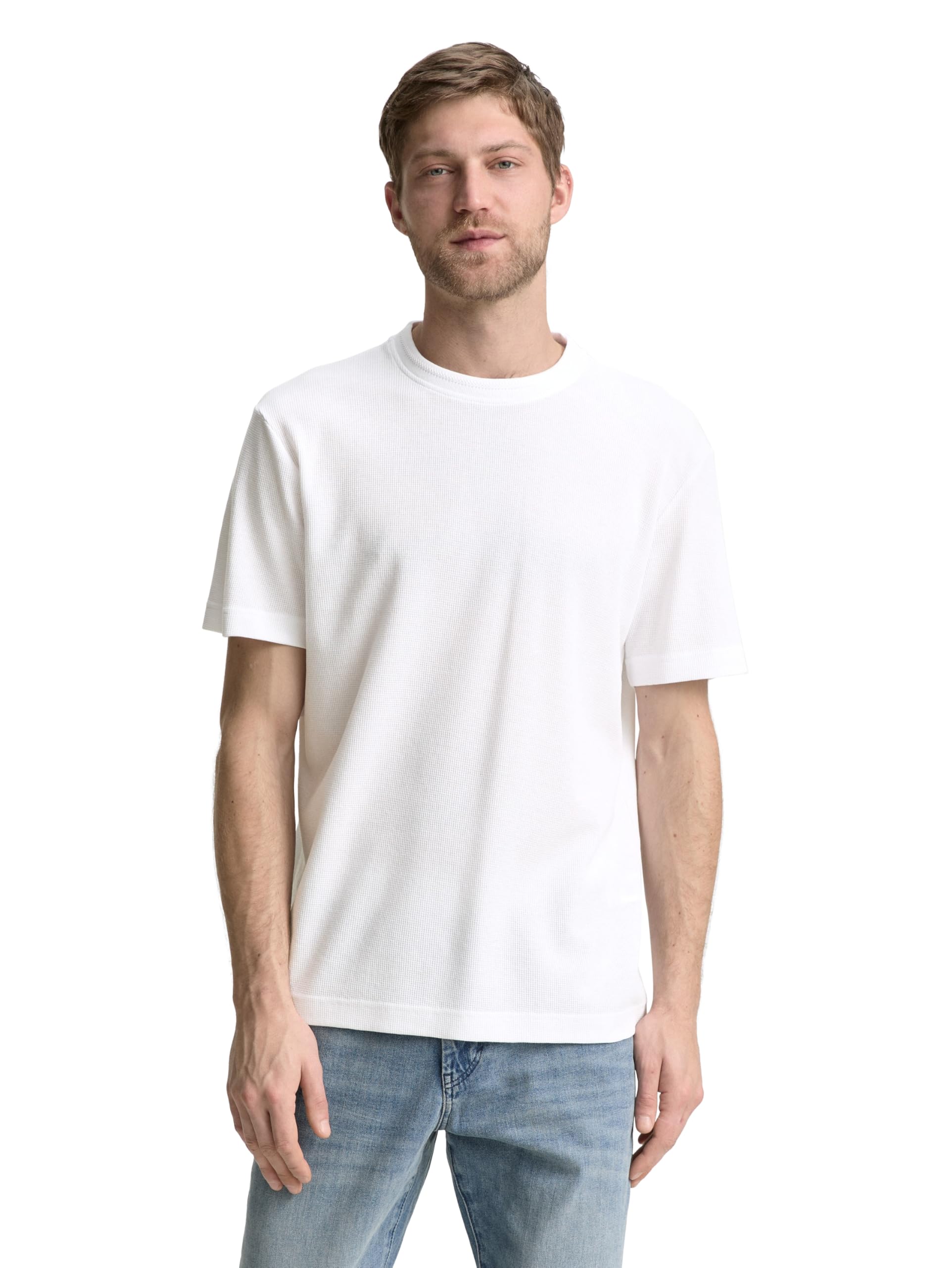 TOM TAILOR Men's T-Shirt, 20000 - White, S