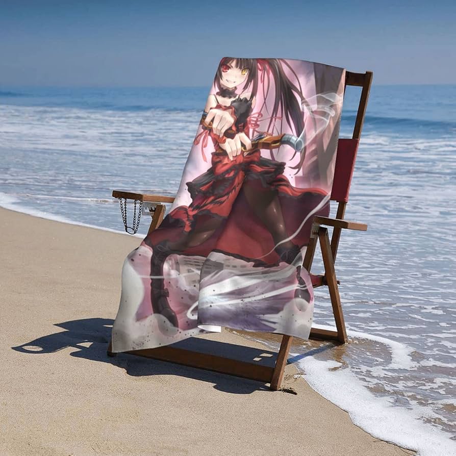 Amazon｜バスタオル 時崎狂三 デート・ア・ライブ 大判 ボディ