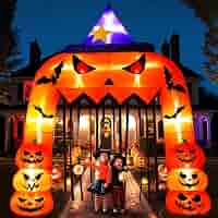 12 FT Halloween Inflatable Scary Skeleton Archway Spooky Blow Up Yard