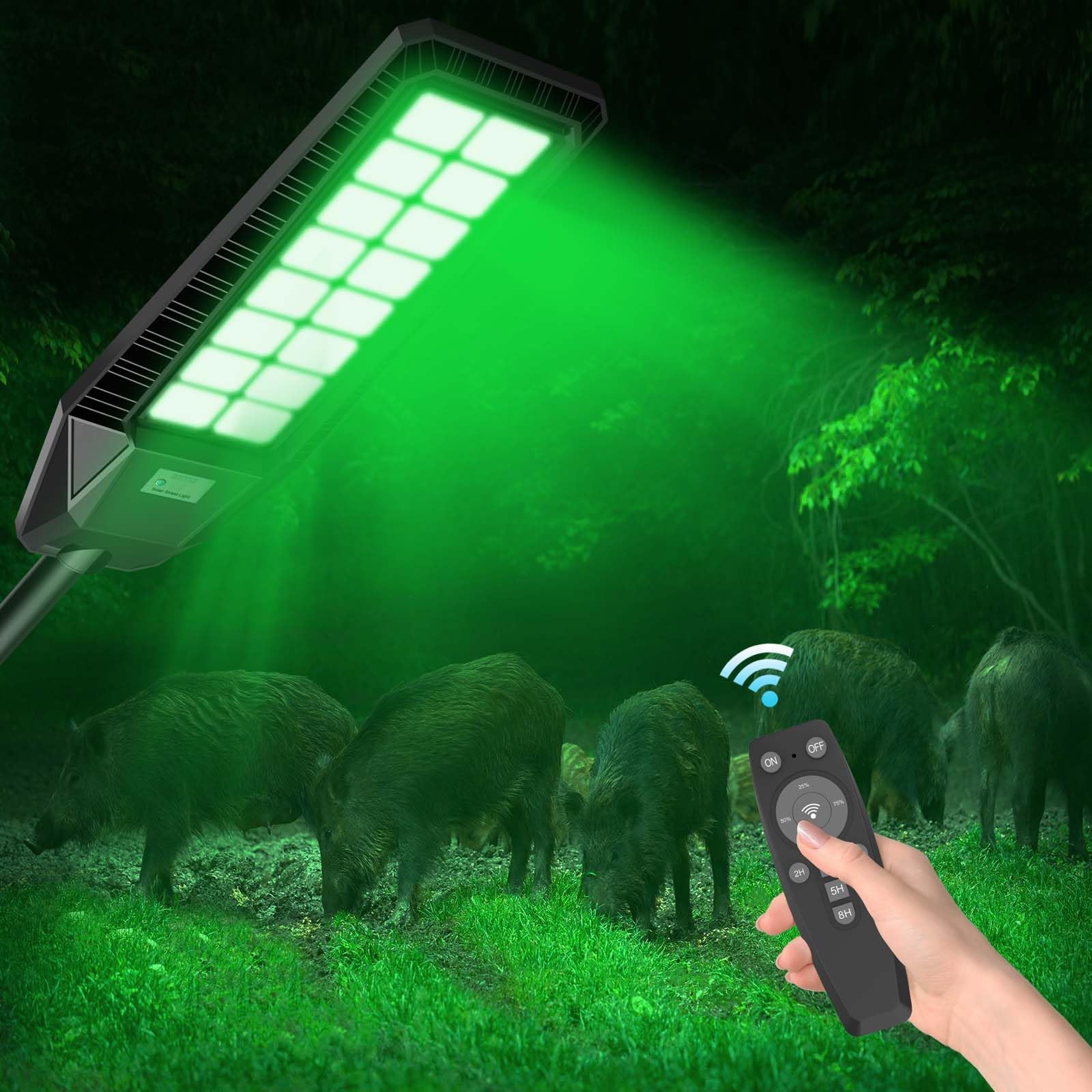 Hog Hunting Lights, Solar Hog Light 12000 Lumens Green hog